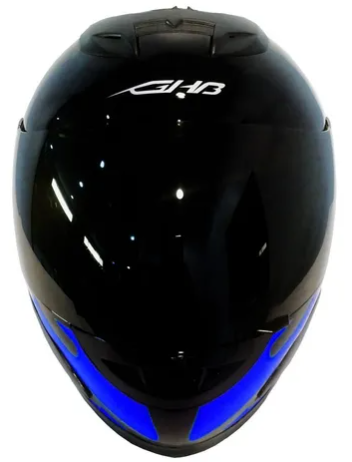 Casco Moto Integral Ghb 626 Shock Azul matte Mica TRANSPARENTE